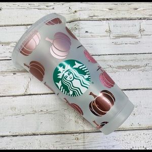 Rose Gold Ombre Pumpkin Starbucks Venti Cold Cup